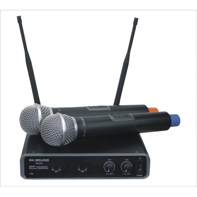 RH SOUND WR-207 Zestaw mikrofonów bezprzewodowych UHF - 2x doręczny -13082