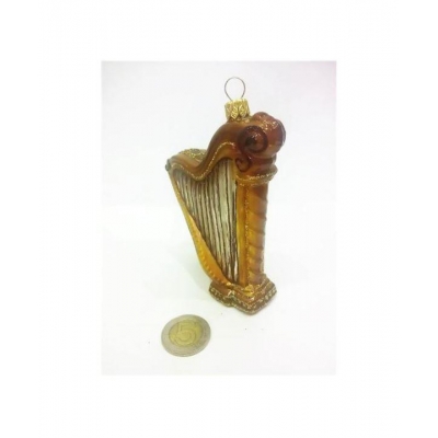 Harfa - szklana bombka ręcznie malowana-14660