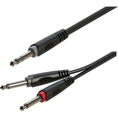 ROXTONE SAMURAI kabel 1x Jack 6.3 mm stereo - 2x Jack 6.3 mm mono 6 metrów-1534