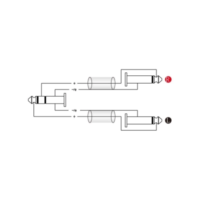 ROXTONE SMART kabel 1x Jack 6.3 mm stereo - 2x Jack 6.3 mm mono 1 metr
-19847