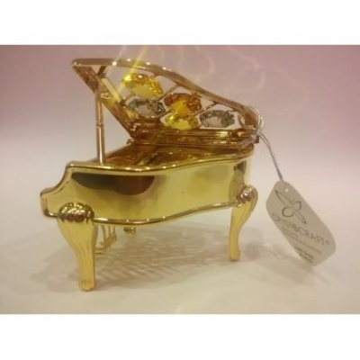 Miniaturowy fortepian z kryształami Swarowskiego -7233