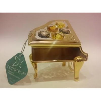 Miniaturowy fortepian z kryształami Swarowskiego -7234