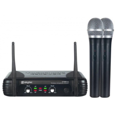 SKYTEC STWM722 Zestaw mikrofonów bezprzewodowy UHF 2x doręczny -805