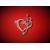 Kluczowe serce - wisiorek na łańcuszek lub cienki rzemyk Srebro -11548