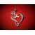 Kluczowe serce - wisiorek na łańcuszek lub cienki rzemyk Srebro -11549