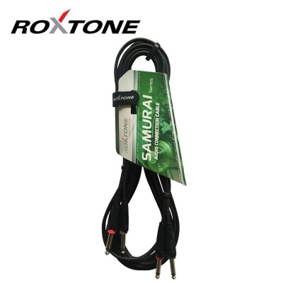 ROXTONE SAMURAI kabel 2x Jack 6.3 mm mono - 2x Jack 6.3 mm mono 1.5 m -11637