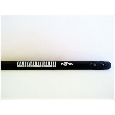 Muzyczny ołówek z klawiaturą fortepianu - czarny-11800