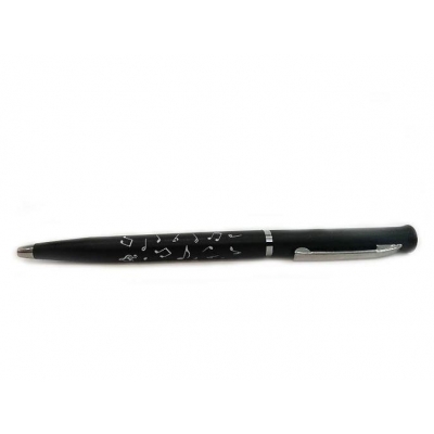 Muzyczny długopis z nutkami - czarny-11806