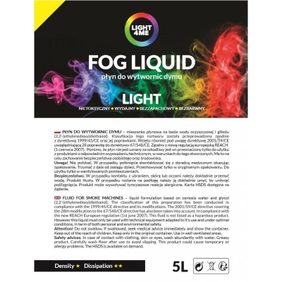 LIGHT4ME FOG LIQUID LIGHT 5L płyn do dymu -11902