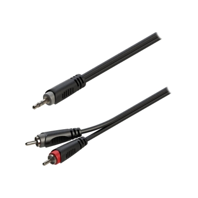 ROXTONE SAMURAI kabel 1x Jack 3.5 mm - 2x RCA 6m-12691