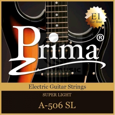 PRIMA struny do gitary elektrycznej 09-42 + dodatkowa struna E1 gratis -12852
