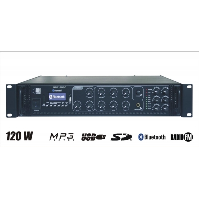 RH SOUND ST-2120BC Wzmacniacz 100V z MP3 + radio FM + pilot IR-13363
