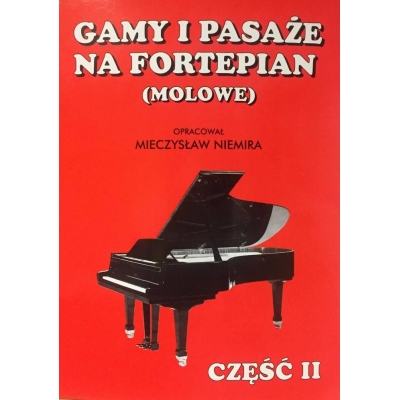 Książka "Gamy i pasaże na fortepian- cz.2 (molowe) " M.Niemira-13592
