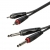 ROXTONE SAMURAI kabel audio 2x Jack 6.3 m - 2x RCA m 3m-14459