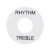 Płytka RHYTHM/TREBLE biała -14513