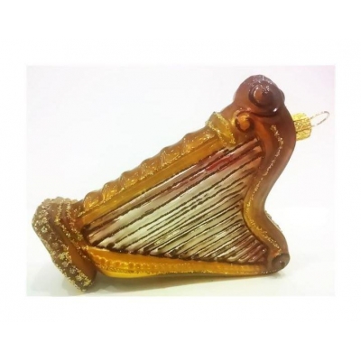 Harfa - szklana bombka ręcznie malowana-14659
