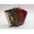 Akordeon z czerwonym miechem - szklana bombka ręcznie malowana-14674