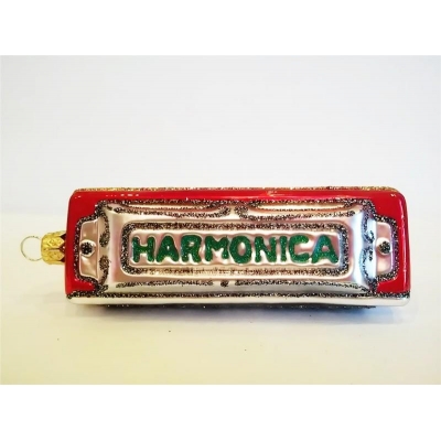 Harmonijka - szklana bombka ręcznie malowana-14729