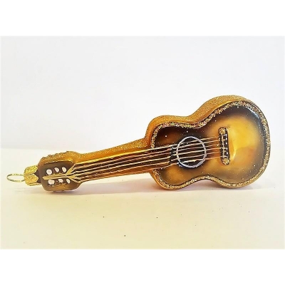 Gitara klasyczna - szklana bombka ręcznie malowana-14732