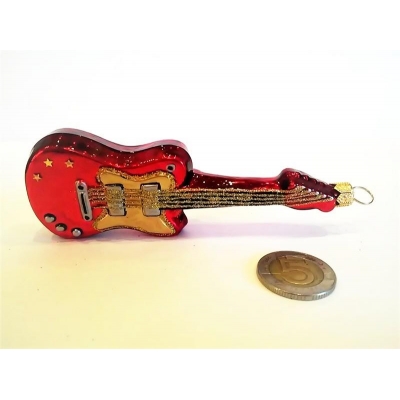 Gitara elektryczna - szklana bombka ręcznie malowana-14756