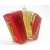 Czerwony Akordeon ze złotym miechem - szklana bombka ręcznie malowana-14740