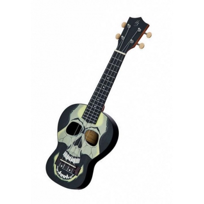 HARLEY BENTON Ghost Skull ukulele sopranowe -15095