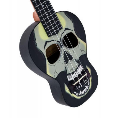 HARLEY BENTON Ghost Skull ukulele sopranowe -15098