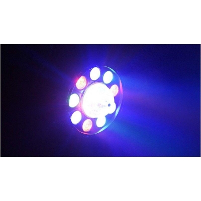 LIGHT4ME LED FLOWER PAR DMX - mały i lekki reflektor typu PAR z efektem FLOWER - 9x1W LED RGB -15868