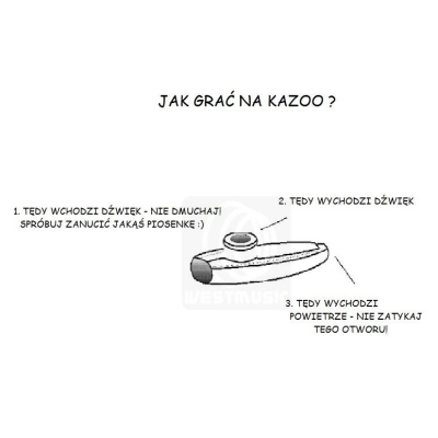 KAZOO metalowe - srebrne ze sznureczkiem-17106