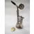 Miniaturowy saksofon z zegarkiem - silver -18815