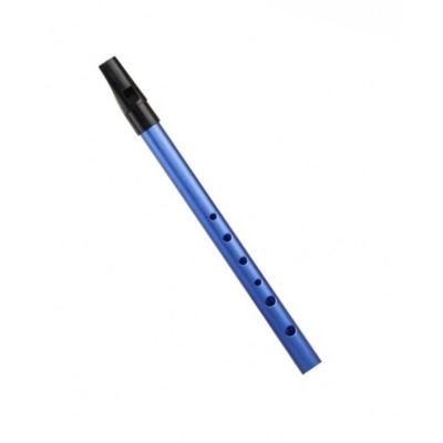 Flażolet D metalowy - niebieski + pokrowiec i chwyty-19988