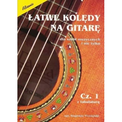 Książka "Łatwe kolędy na gitarę cz. 1 - z tabulaturą" Bogusław Przybylski-282