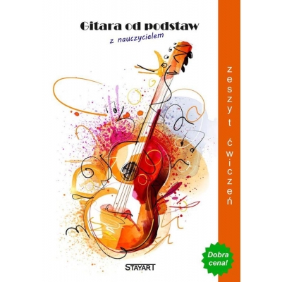 Książka "Gitara od podstaw z nauczycielem" - zeszyt ćwiczeń-4596