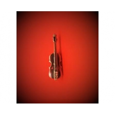 Srebrne skrzypce - przypinka, broszka-6955