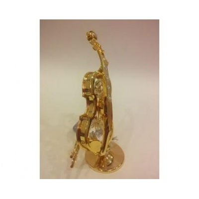 Miniaturowe skrzypce z kryształami Swarowskiego -7237